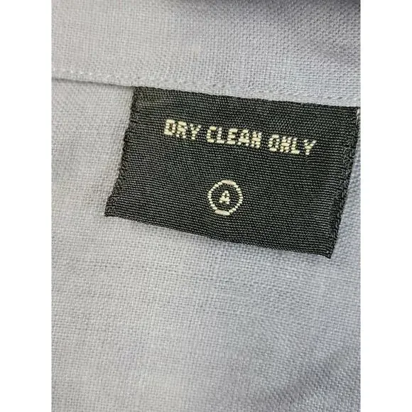 DOUBLE RRL Ralph Lauren gray Linen Long Sleeve Button Up Size L Men's Shirt #C - Picture 8 of 8